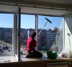 Мытье окон в однокомнатной квартире Лысьва